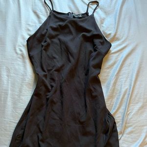 Black mini dress